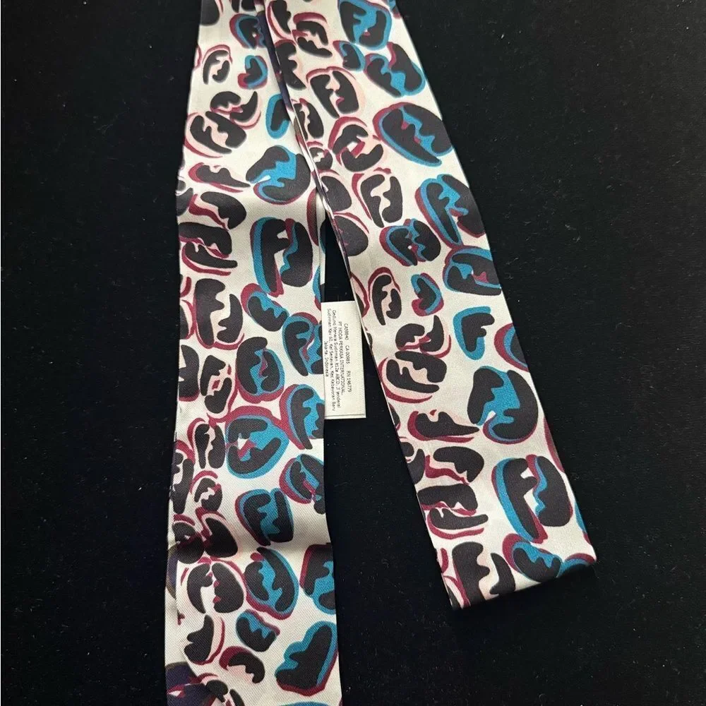 Brand new Fendi twirly Stylish Leopard  design ff all over